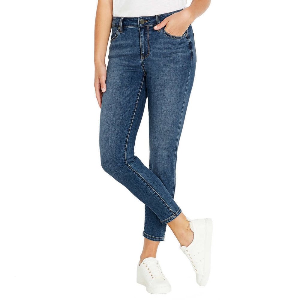 B.D.B Mid-Rise Soft Stretch Ankle Skinny Jeans